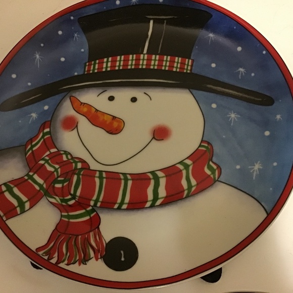 Frosty Snowman Cookie Plate - Picture 1 of 1